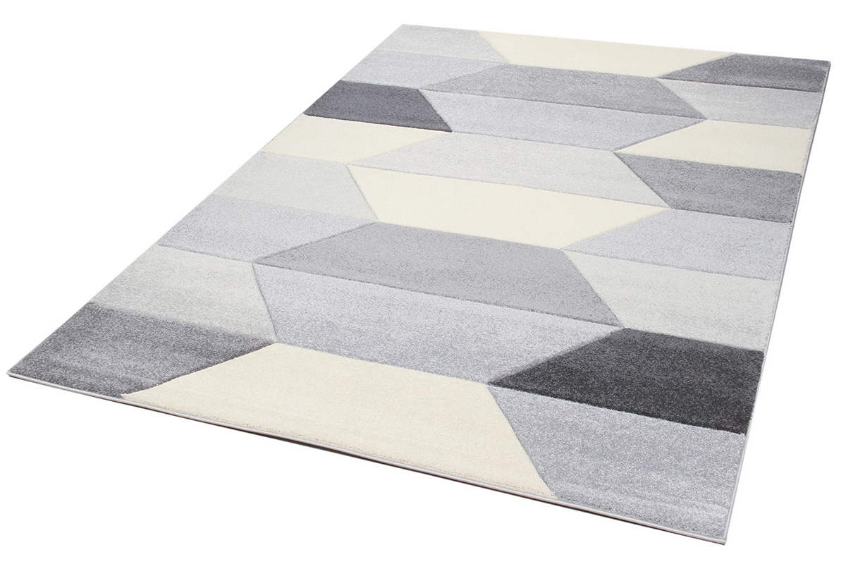 Tappeto design grigio 160 x 230 cm NAVETTE