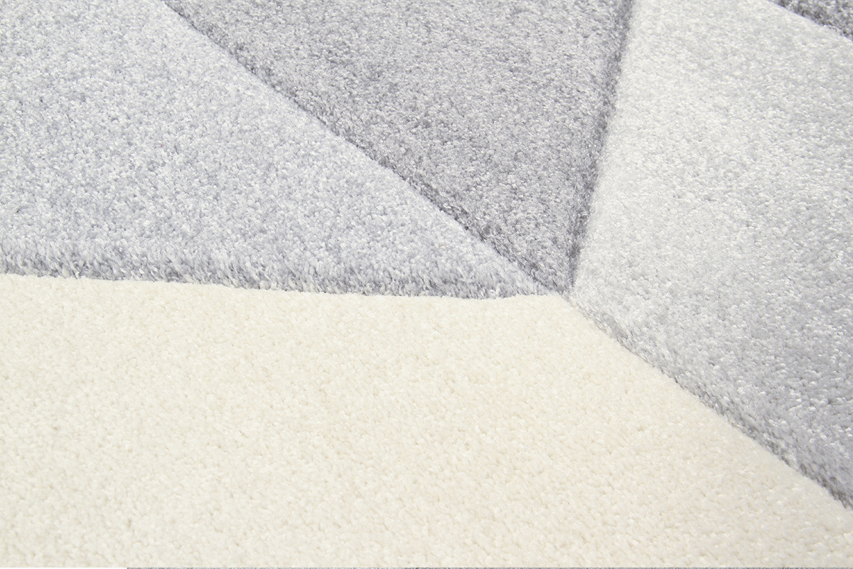 Tappeto design grigio 160 x 230 cm NAVETTE