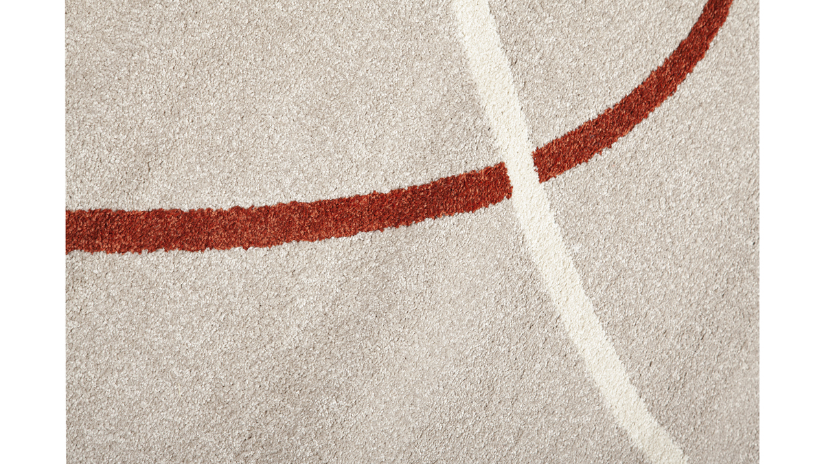 Tappeto design grigio beige motivi astratti L200xL290 cm LINER