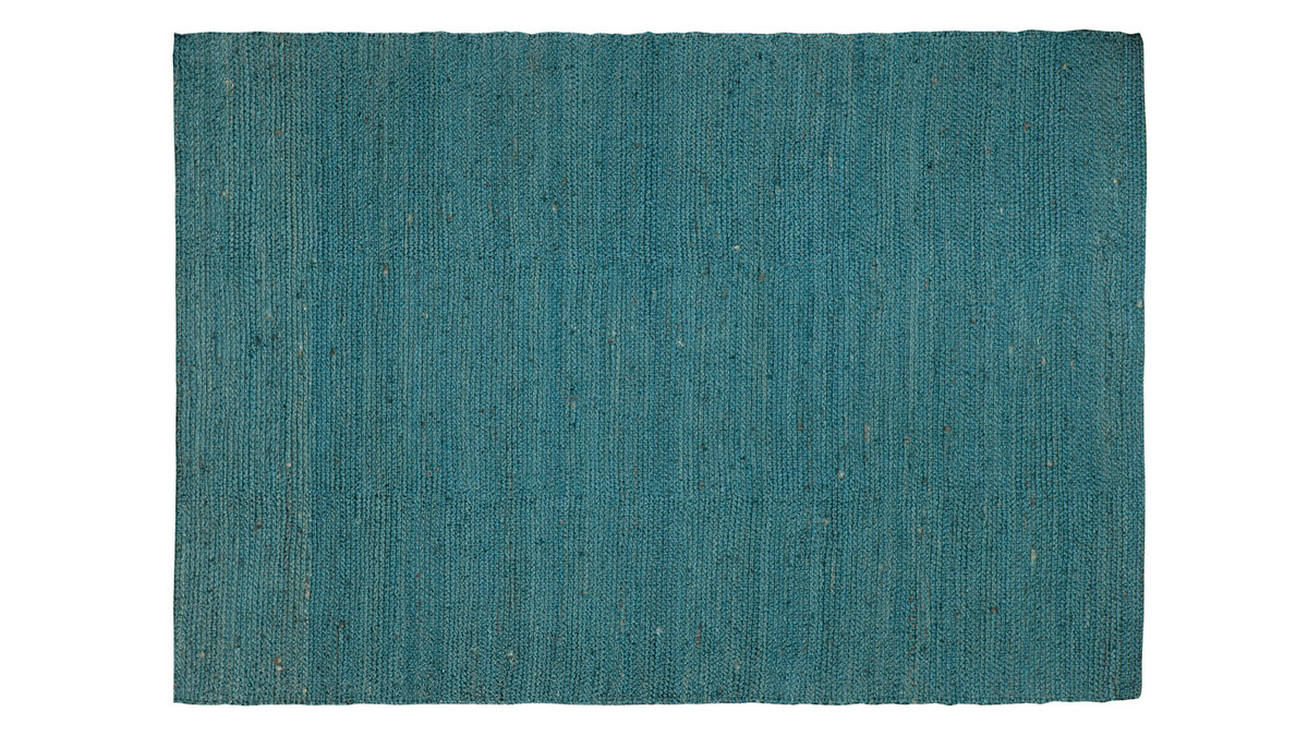 Tappeto di colore blu anatra in iuta misura 200x300 cm GUNNY