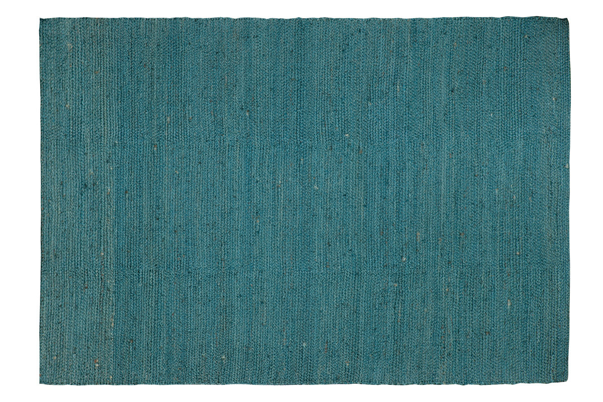 Tappeto di colore blu anatra in iuta misura 200x300 cm GUNNY