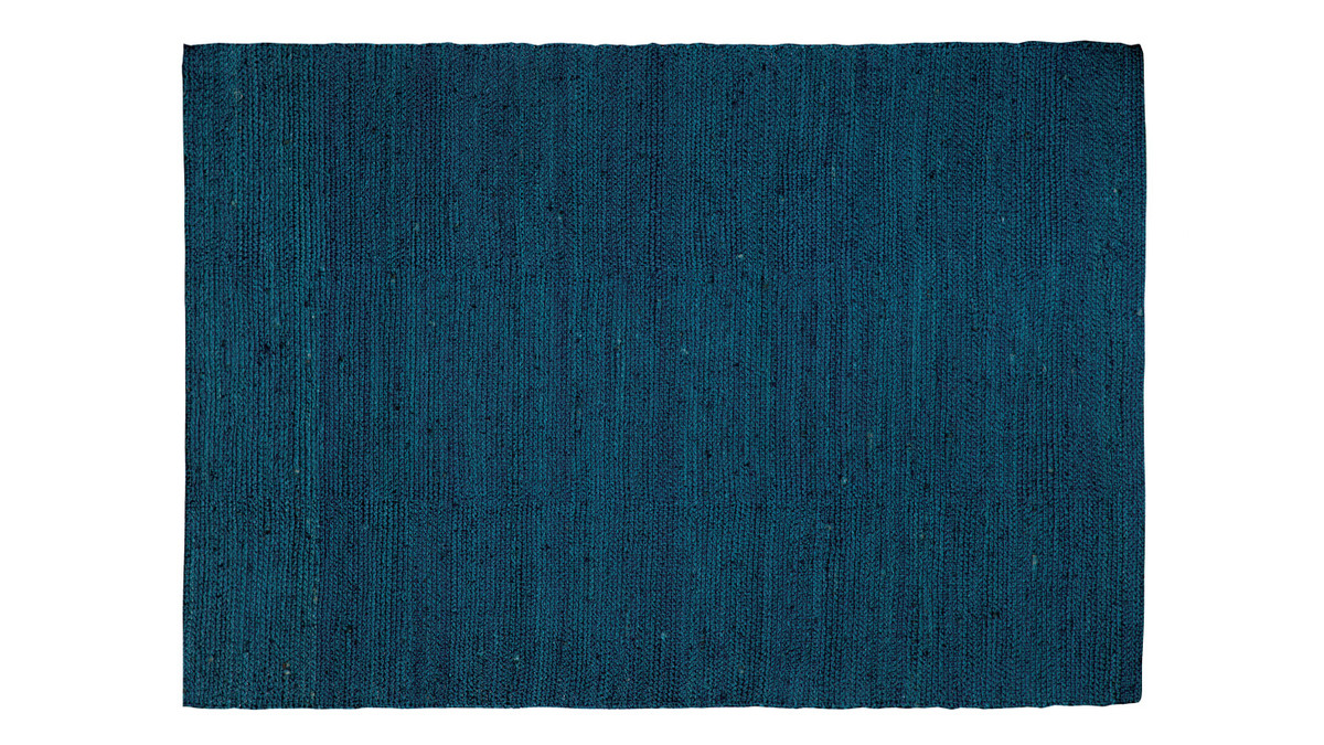 Tappeto di colore blu in iuta, misura  200x300 cm, modello GUNNY
