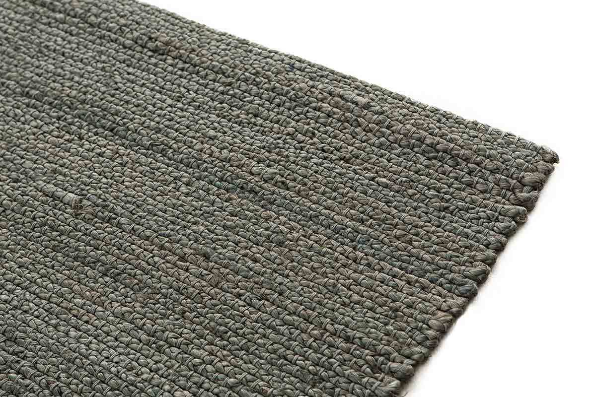 Tappeto di colore grigio in iuta misura 170x240 cm modello GUNNY