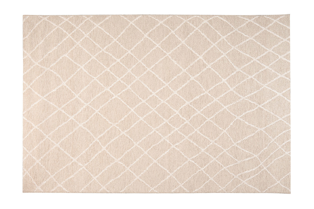 Tappeto di colore naturale in polipropilene misura 160x230 cm modello FLOW