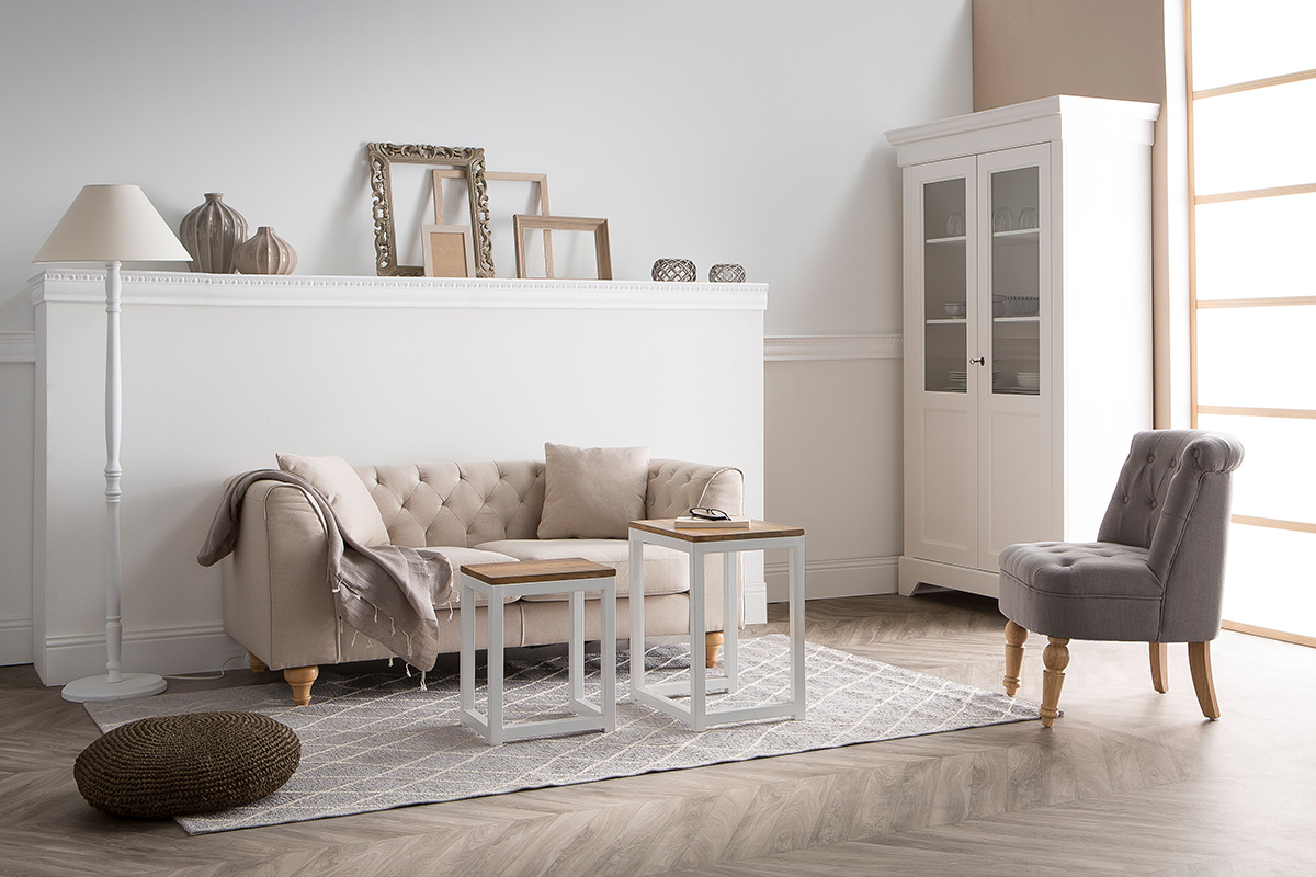 Tappeto di colore naturale in polipropilene misura 160x230 cm modello FLOW