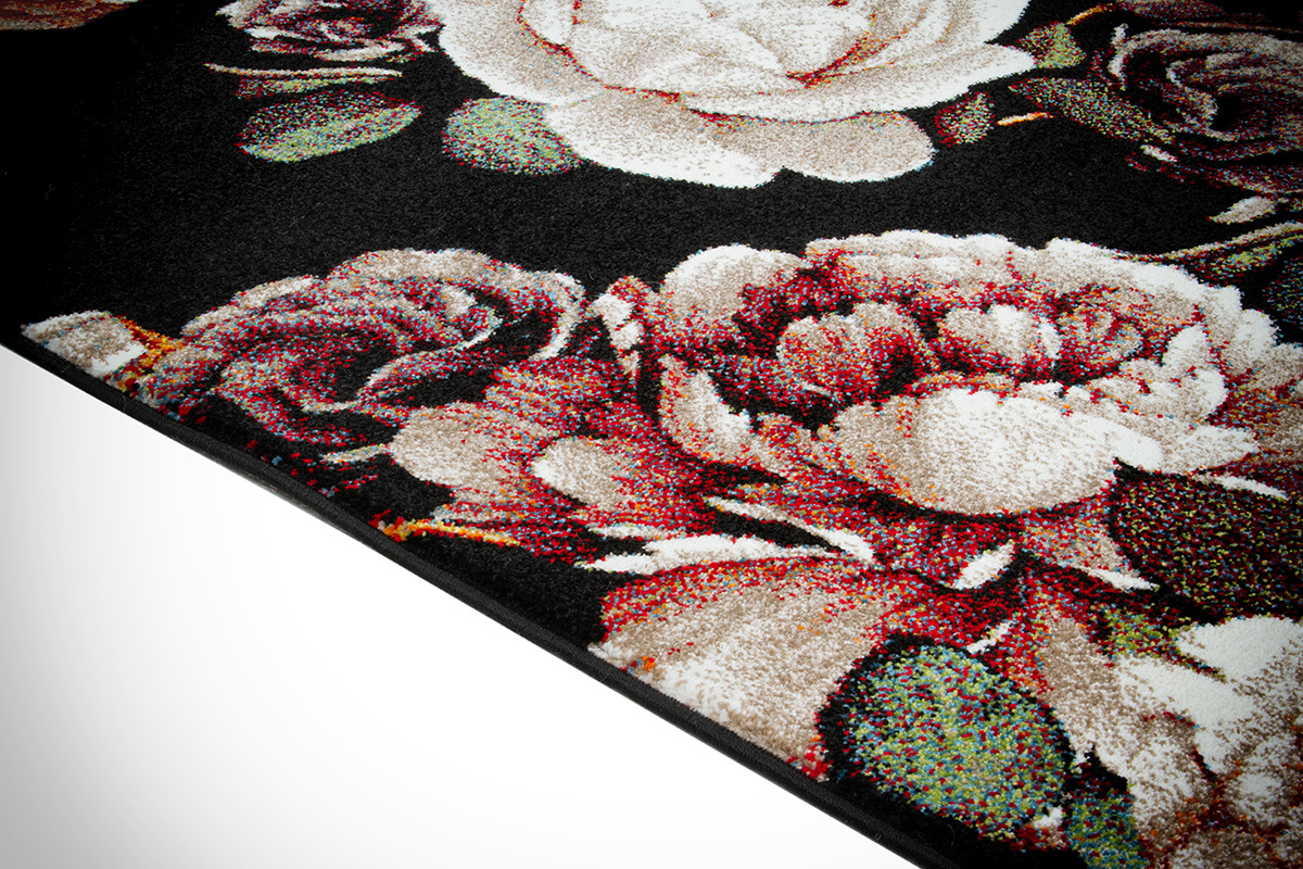 Tappeto di design con motivo a rose 160 x 230 cm GALICA