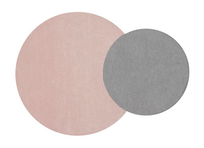 Tappeto doppio Grigio e Rosa 140x200cm ECLIPSE