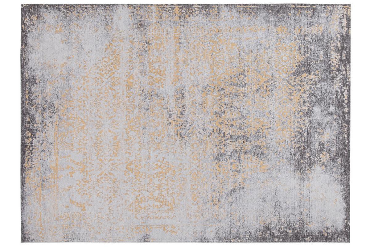 Tappeto effetto us giallo oro e marrone con motivo intrecciato 160 x 230cm - ASTRA