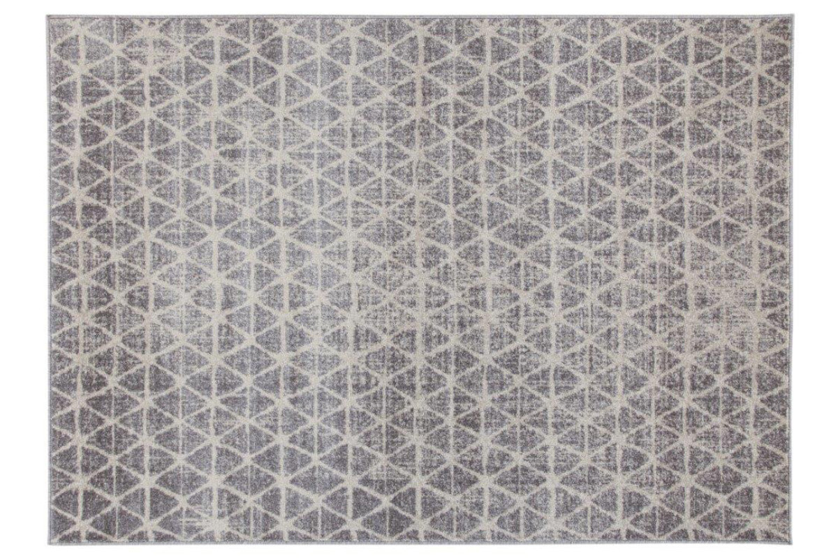 Tappeto grafico beige 150 x 200 cm FLAKE