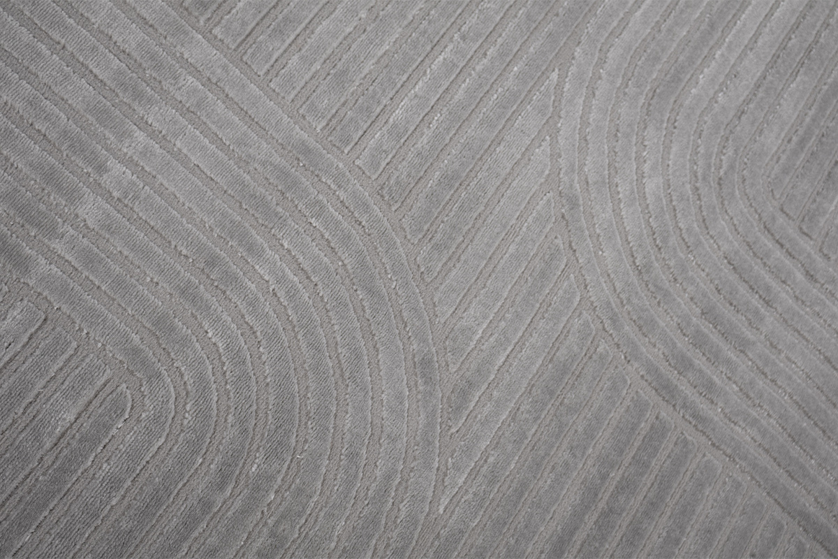 Tappeto grafico rettangolare grigio 160 x 230 cm MAGNUS
