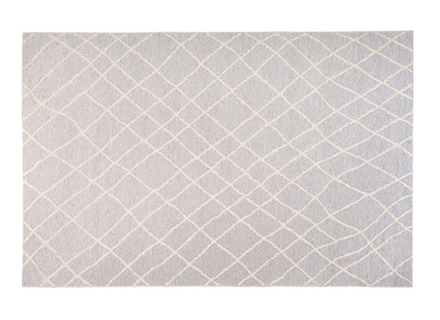 Tappeto grigio chiaro in polipropilene misura 160x230 cm modello FLOW
