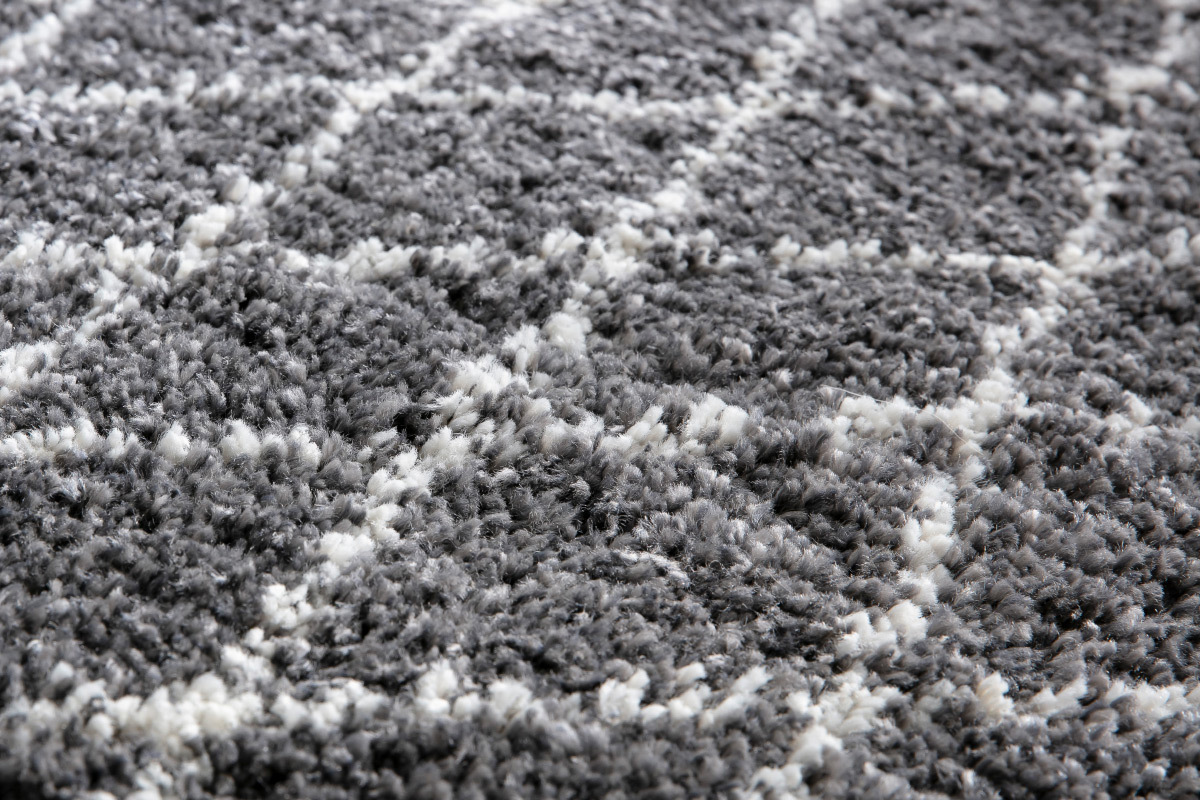 Tappeto grigio chiaro polipropilene 160x230 LATTICE