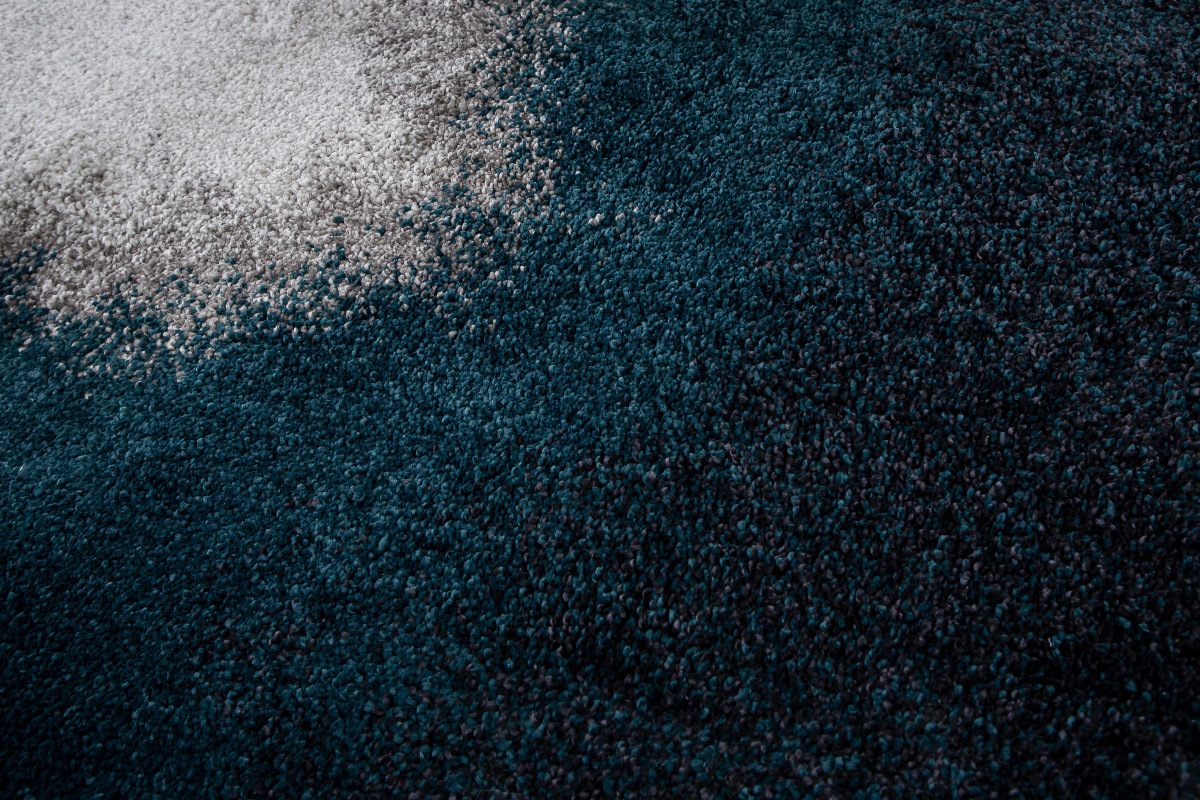 Tappeto grigio e blu moderno in polipropilene 160x230 cm TEKOA
