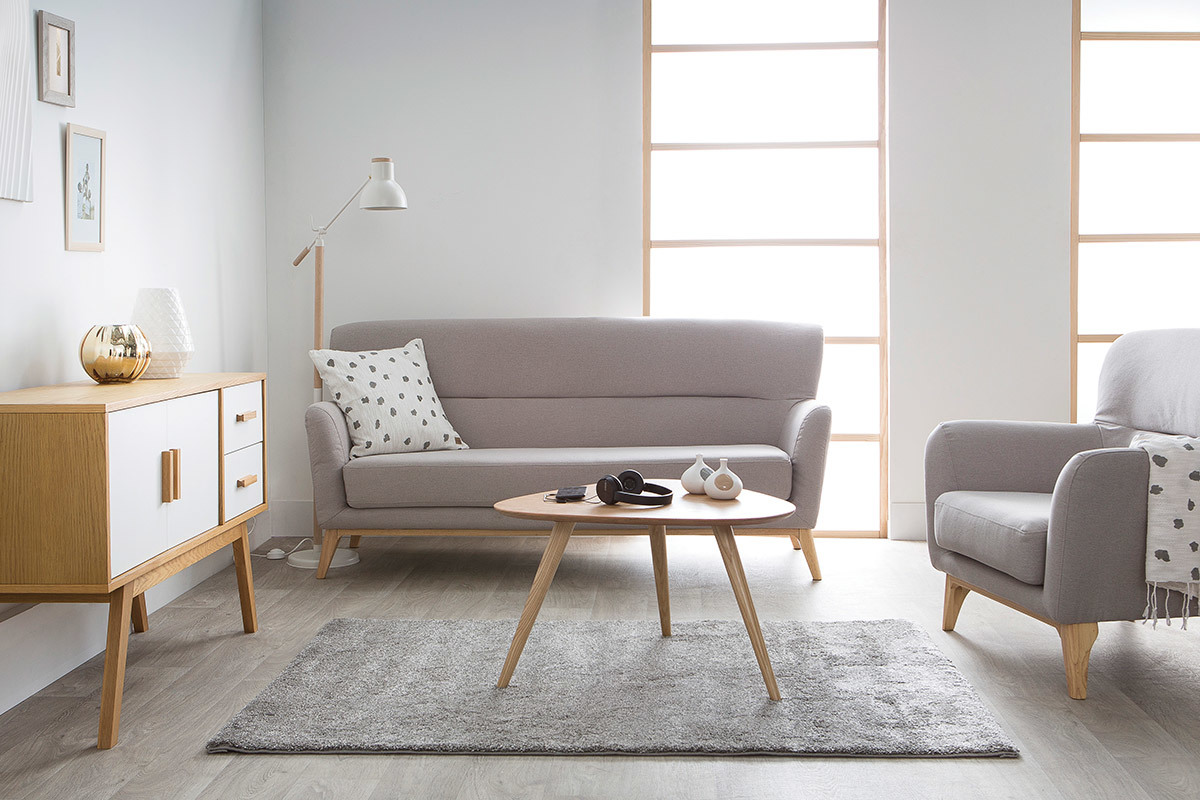 Tappeto grigio polipropilene 120x170 CLOUD