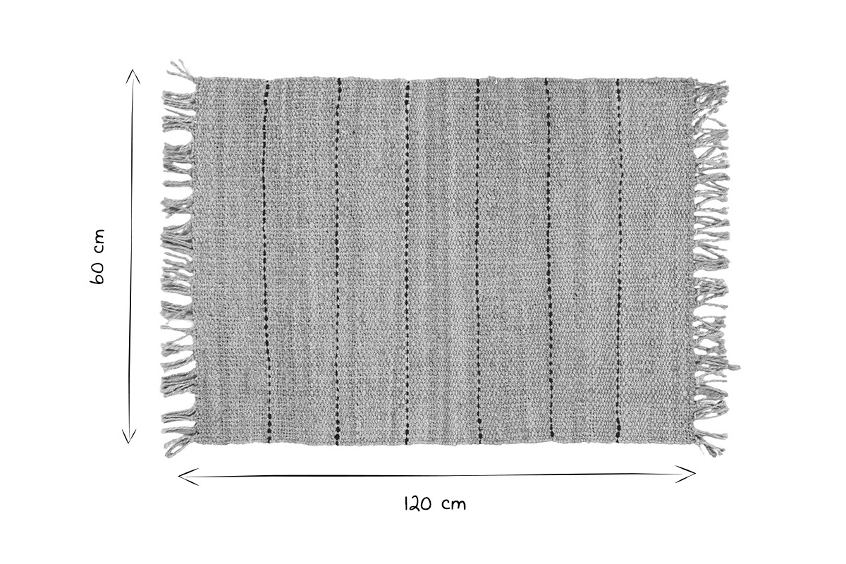 Tappeto in juta tessuto a mano 60 x 120 cm CASTAVI
