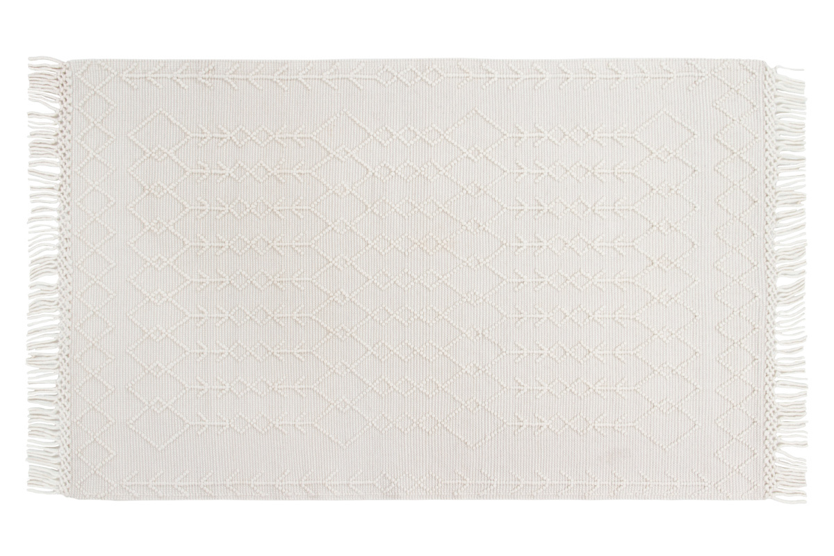 Tappeto in lana e cotone tessuto a mano 160 x 230 cm DENALI