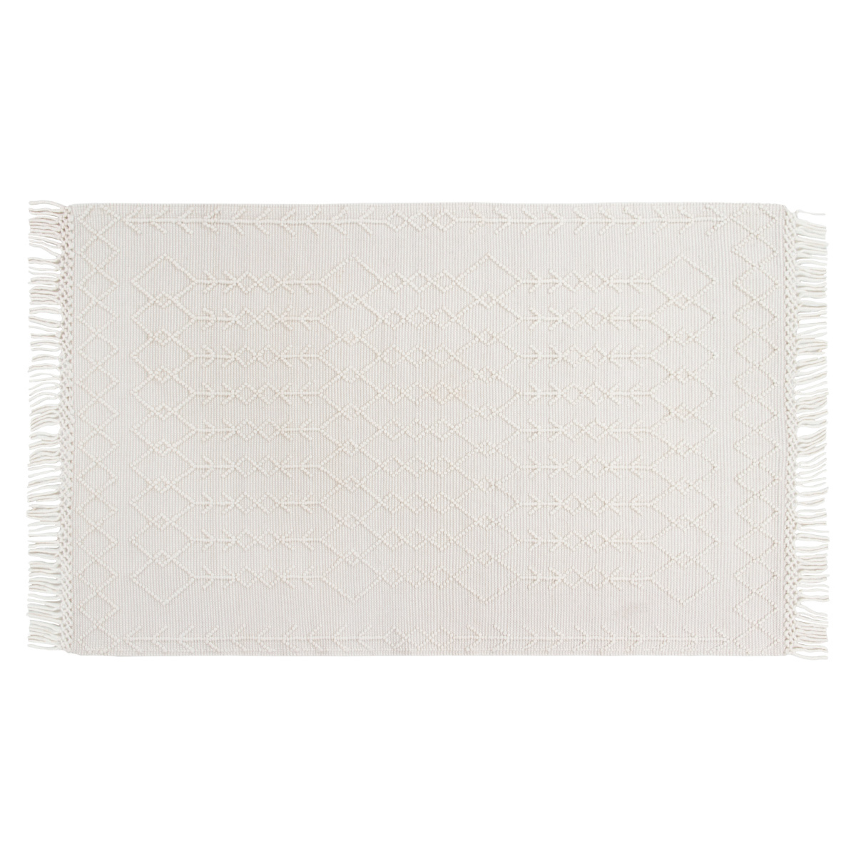 Tappeto in lana e cotone tessuto a mano 160 x 230 cm DENALI
