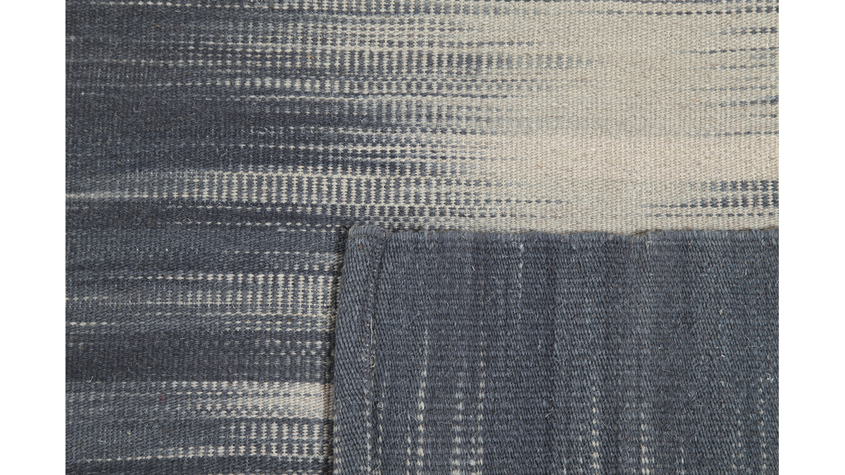 Tappeto in lana grigio 160 x 230 cm IKAT