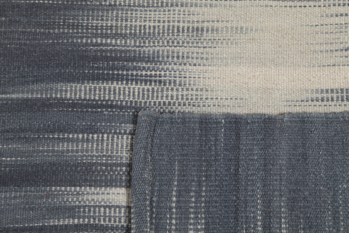 Tappeto in lana grigio 160 x 230 cm IKAT