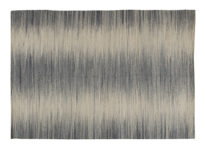 Tappeto in lana grigio 160 x 230 cm IKAT