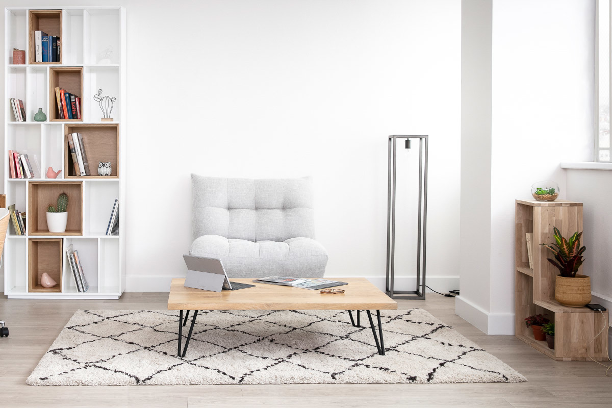 Tappeto in polipropilene beige 120x170cm BERBERE
