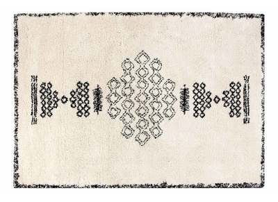 Tappeto in stile berbera nero e bianco 160x230 cm OYO