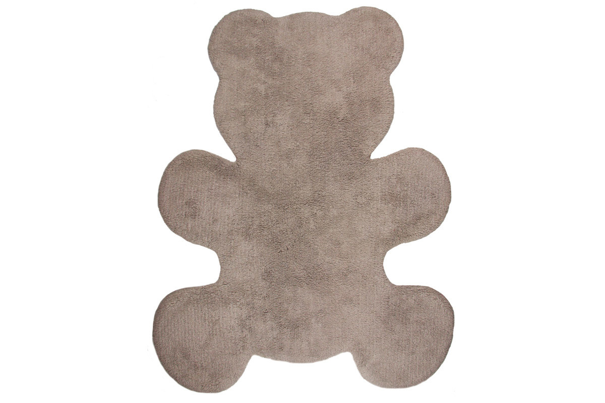 Tappeto infanzia in cotone color talpa 80x100 cm TEDDY