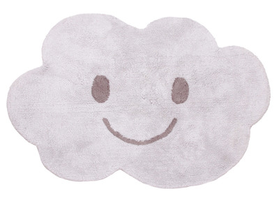 Tappeto infanzia in cotone grigio 75x115 cm NIMBUS - Tappeto infanzia in cotone grigio 75x115 cm NIMBUS