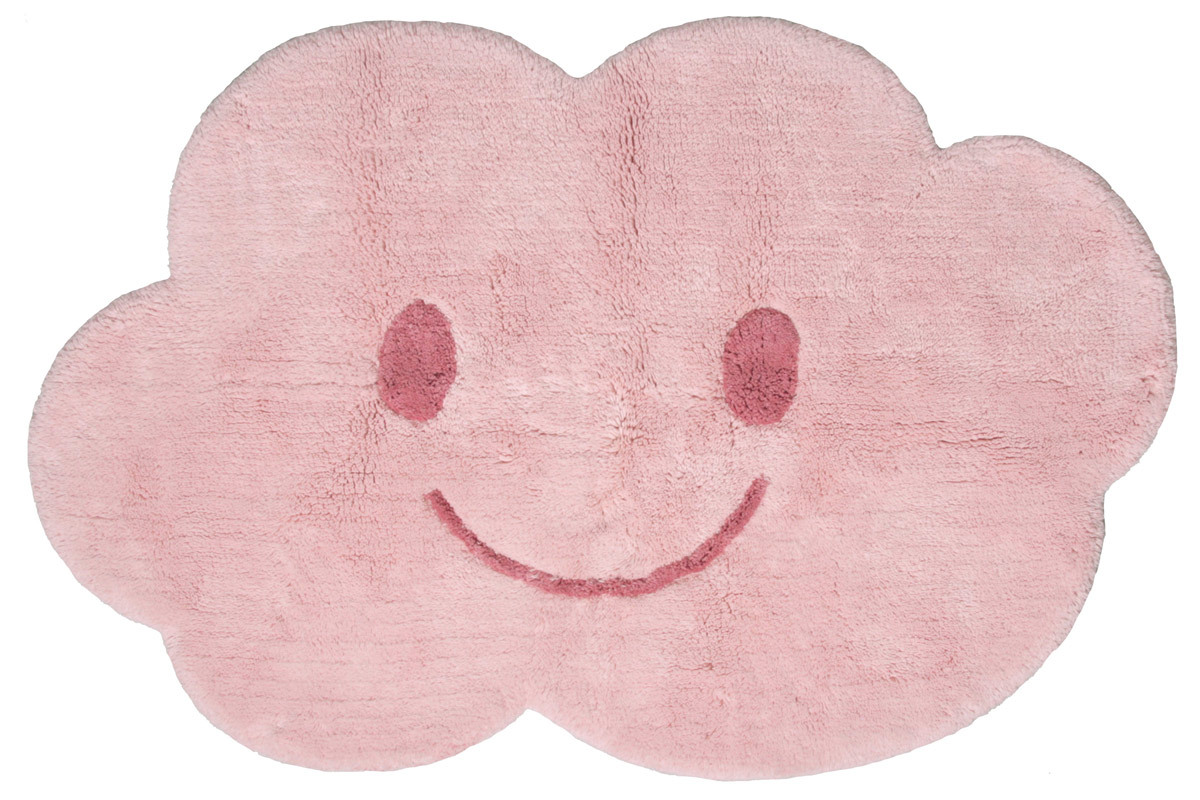 Tappeto infanzia in cotone rosa 75x115 cm NIMBUS