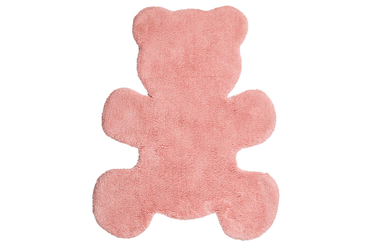 Tappeto infanzia in cotone rosa 80x100 cm TEDDY