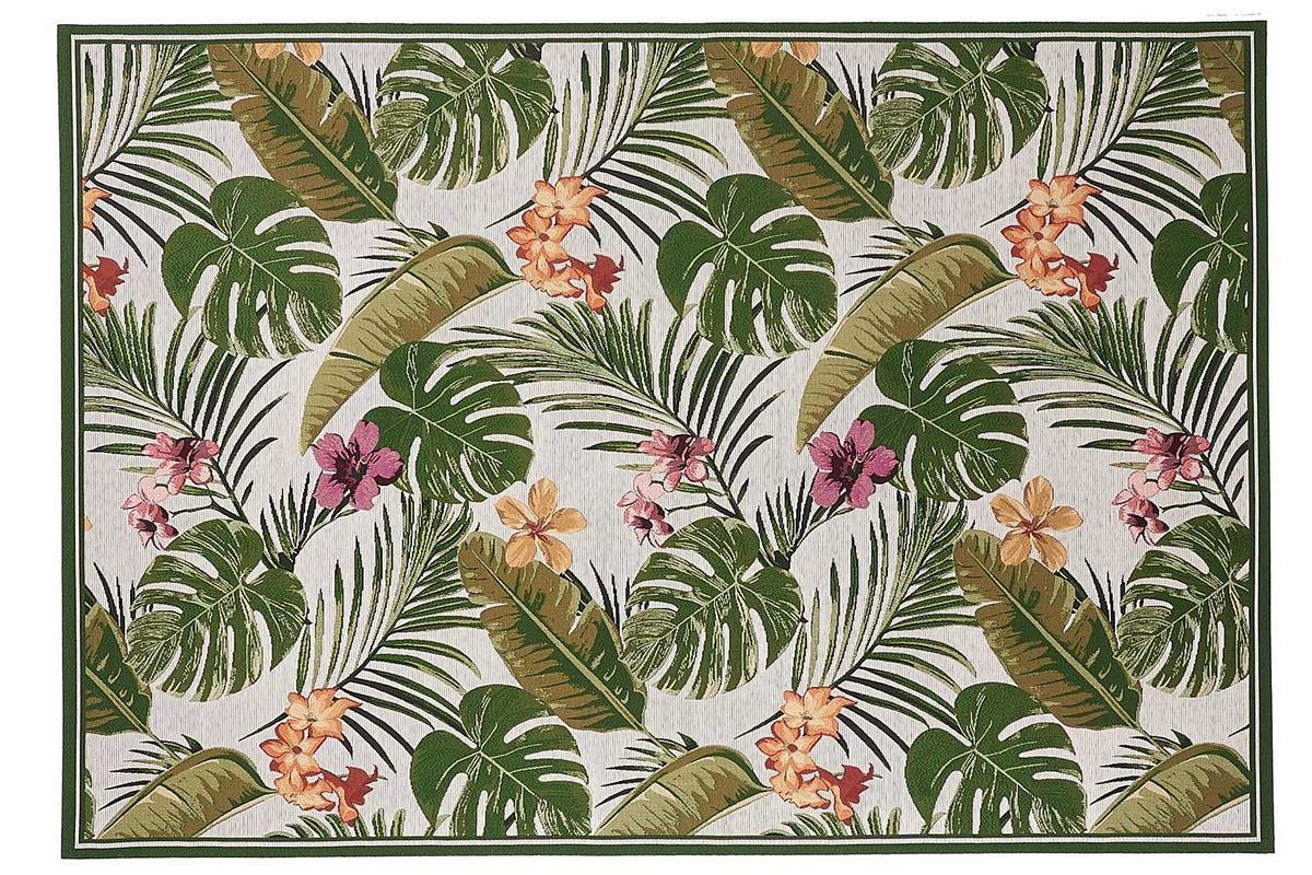 Tappeto interno esterno a motivi multicolori 123 x 180 cm TAHIA