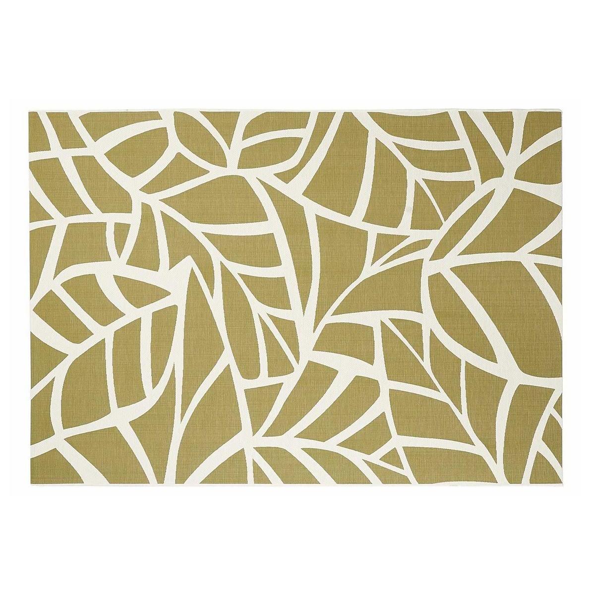 Tappeto interno esterno bianco crema e verde 123 x 180 cm GARANCE