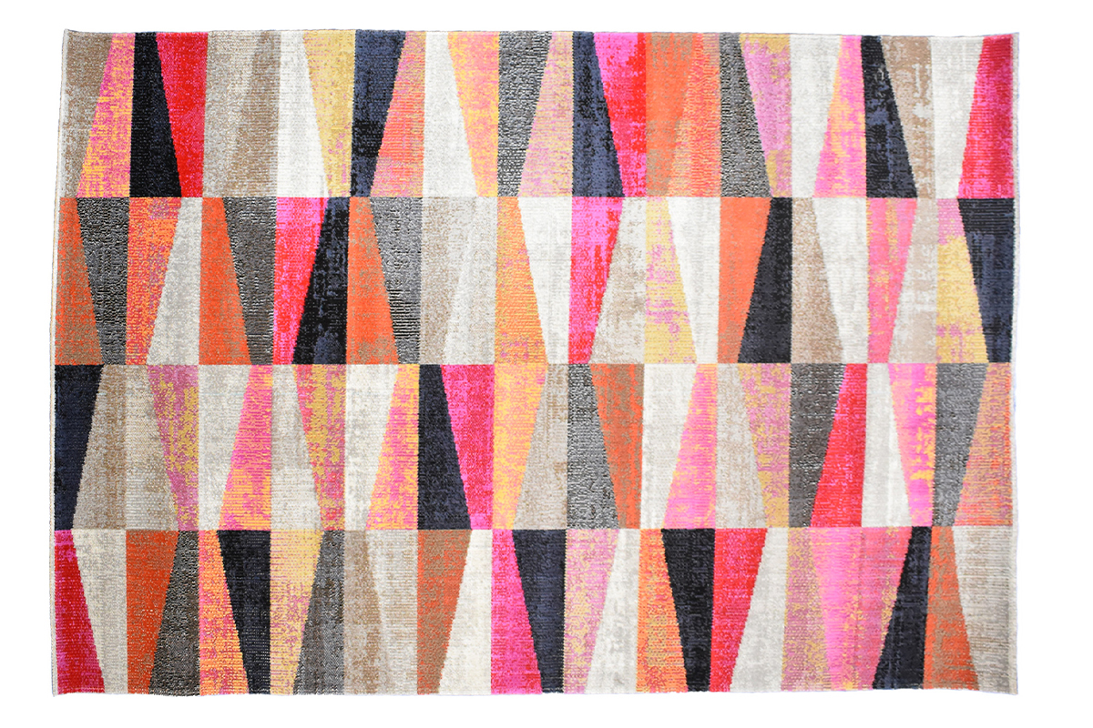 Tappeto interno esterno con motivo grafico multicolore 150 x 220 cm ARLES