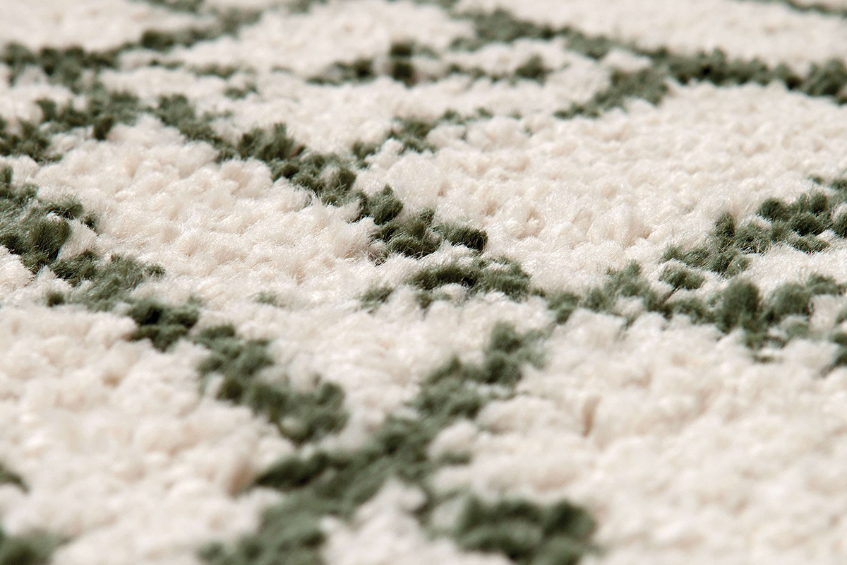 Tappeto moderno beige e cachi 160 x 230 cm PALMERAIE