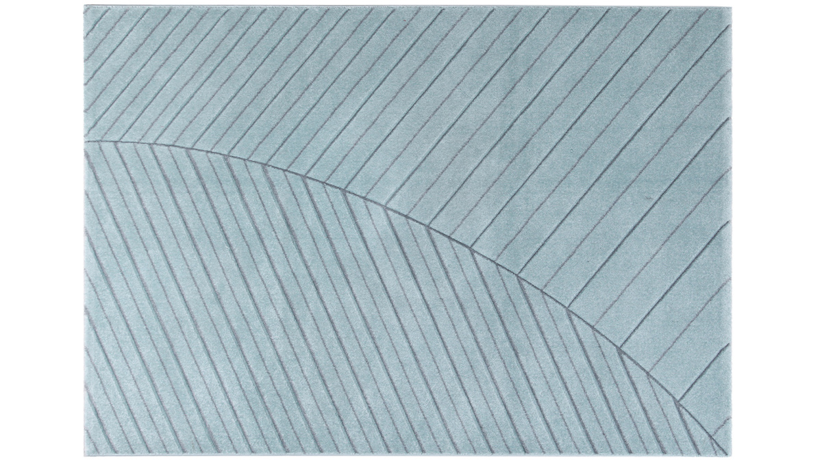 Tappeto moderno blu chiaro 160 x 230 cm PALM
