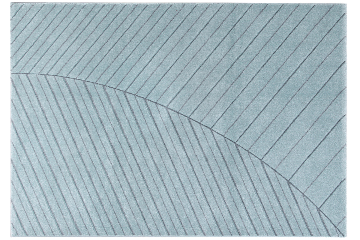 Tappeto moderno blu chiaro 160 x 230 cm PALM