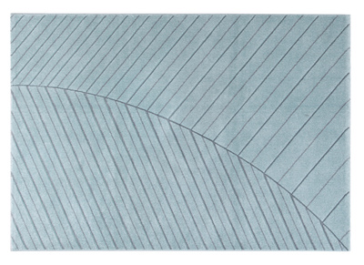 Tappeto moderno blu chiaro 160 x 230 cm PALM - Tappeto moderno blu chiaro 160 x 230 cm PALM