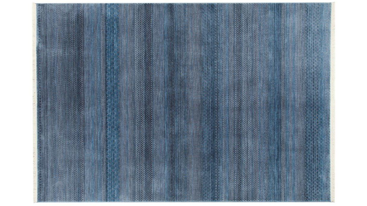 Tappeto moderno con motivi blu 160 x 230 cm INDIGO