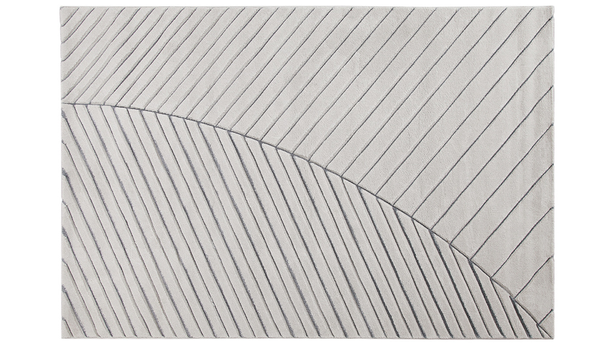 Tappeto moderno grigio chiaro 160 x 230 cm PALM