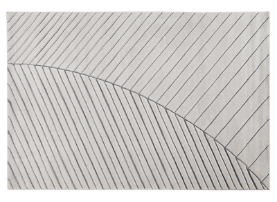 Tappeto moderno grigio chiaro 160 x 230 cm PALM - Tappeto moderno grigio chiaro 160 x 230 cm PALM