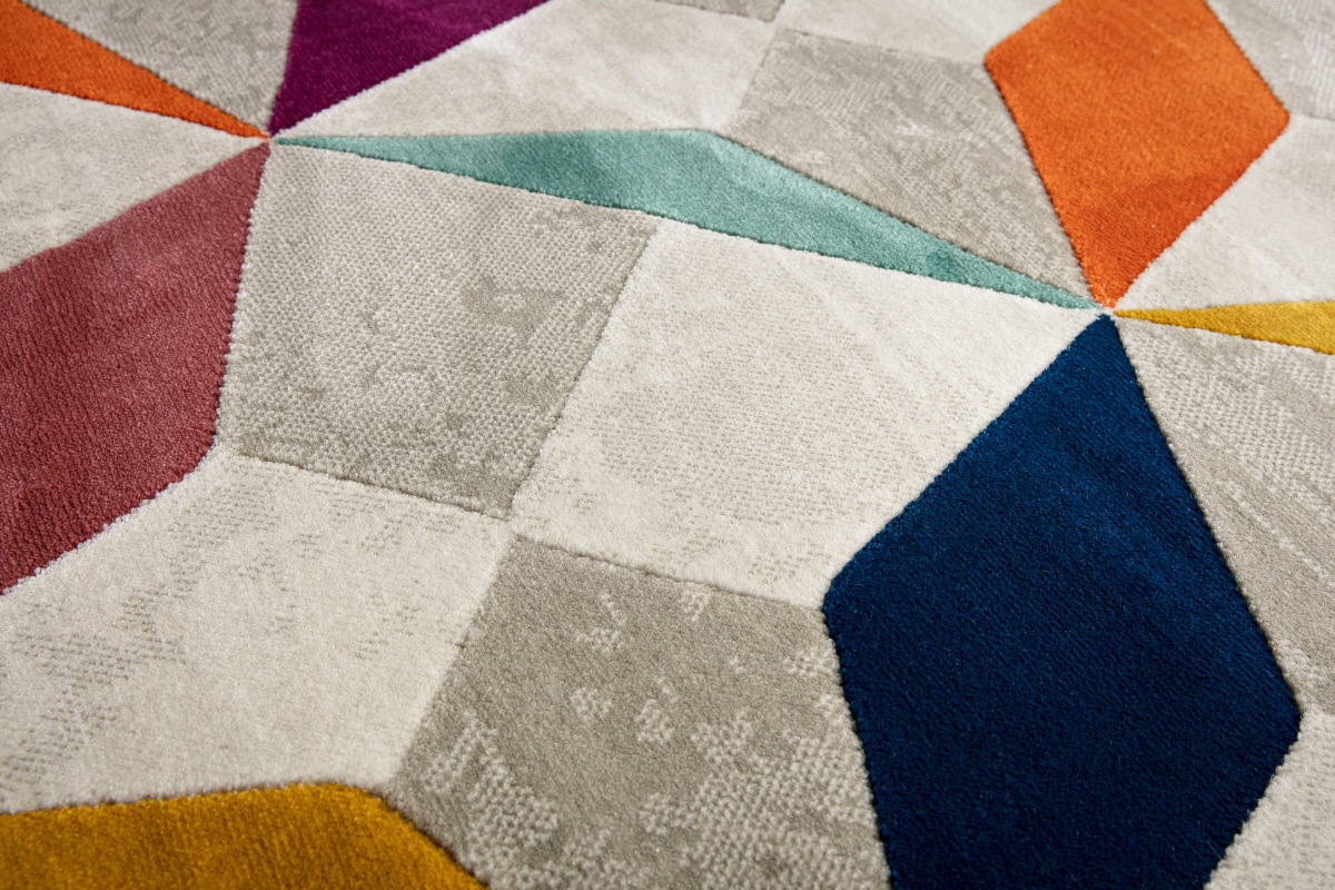 Tappeto multicolore 160 x 230 cm DAUDET