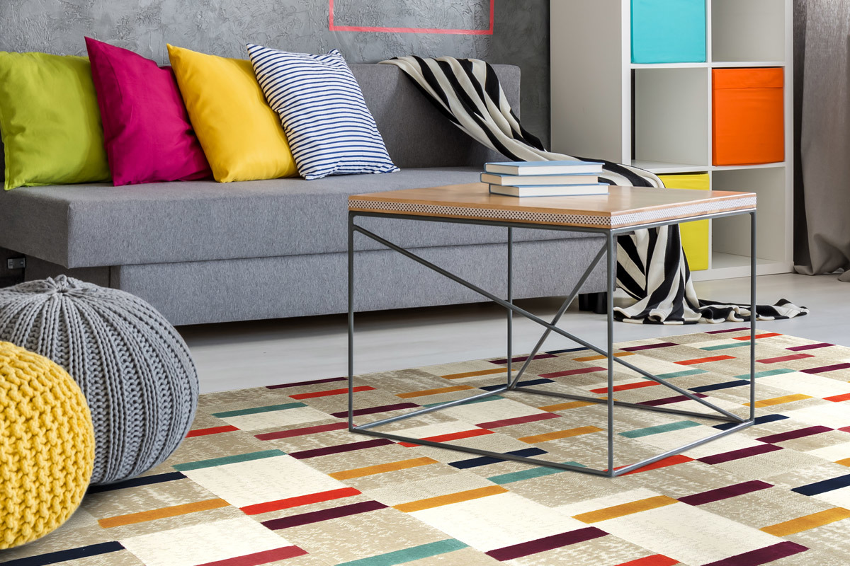 Tappeto multicolore 160 x 230 cm GIRARD