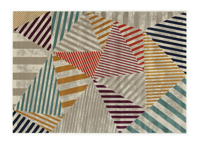 Tappeto multicolore 160 x 230 cm TRIANGLE - Tappeto multicolore 160 x 230 cm TRIANGLE