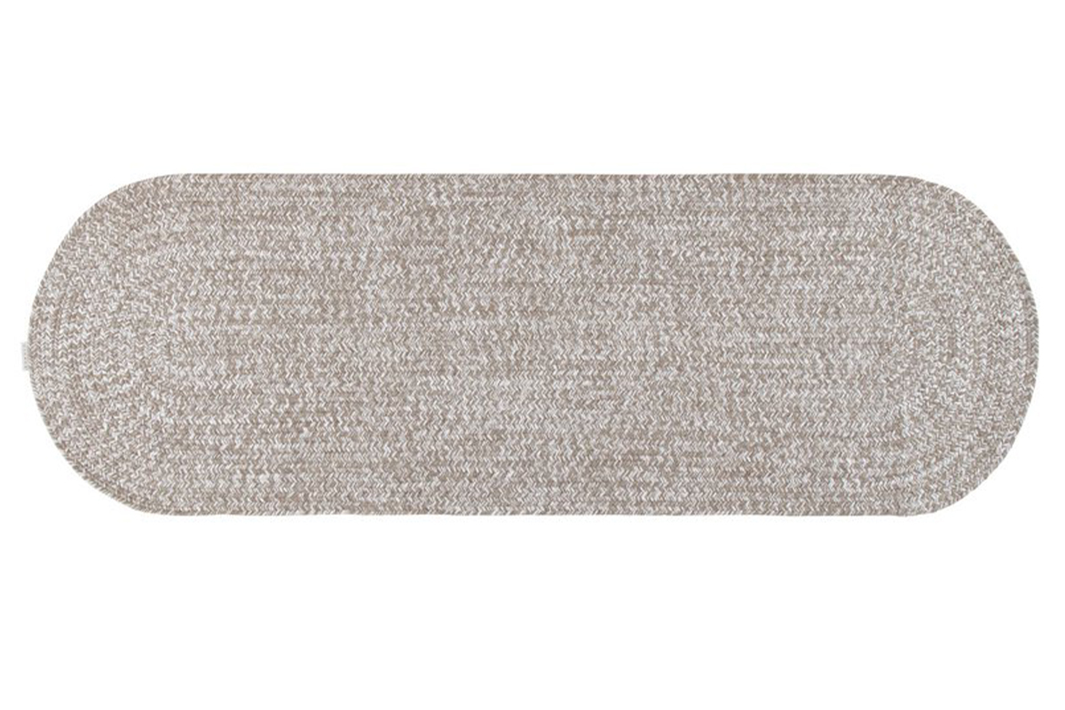 Tappeto ovale chin beige e cru 120 x 60 cm HEATHER