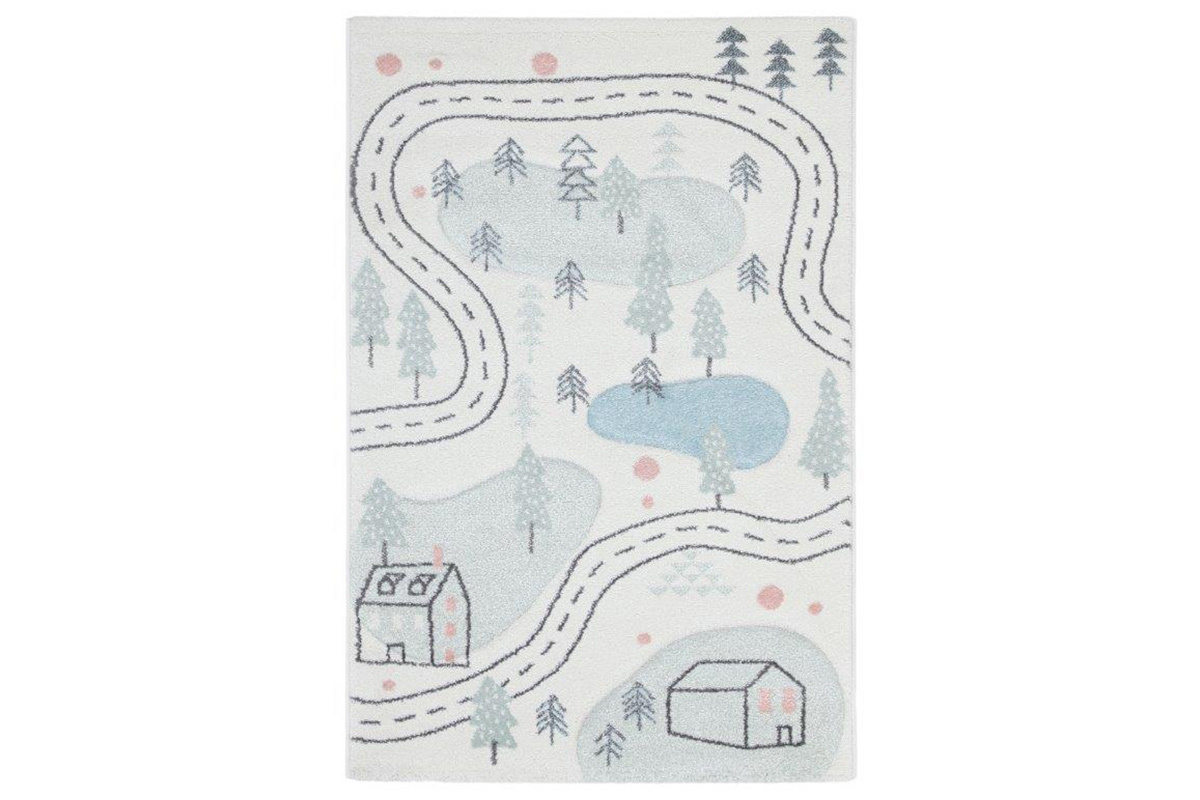 Tappeto per bambini motivo strada 100x150 cm NINO