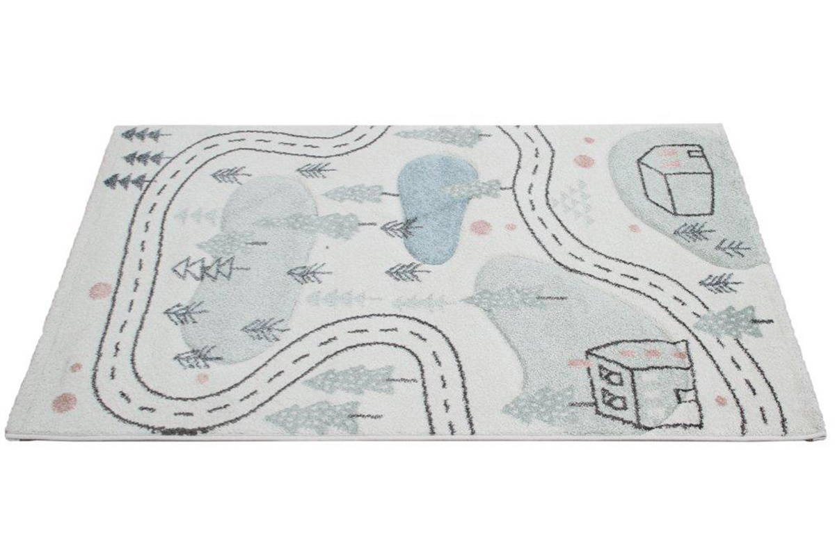 Tappeto per bambini motivo strada 100x150 cm NINO