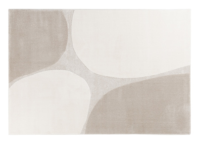 Tappeto rettangolare beige 160 x 230 cm LUMA