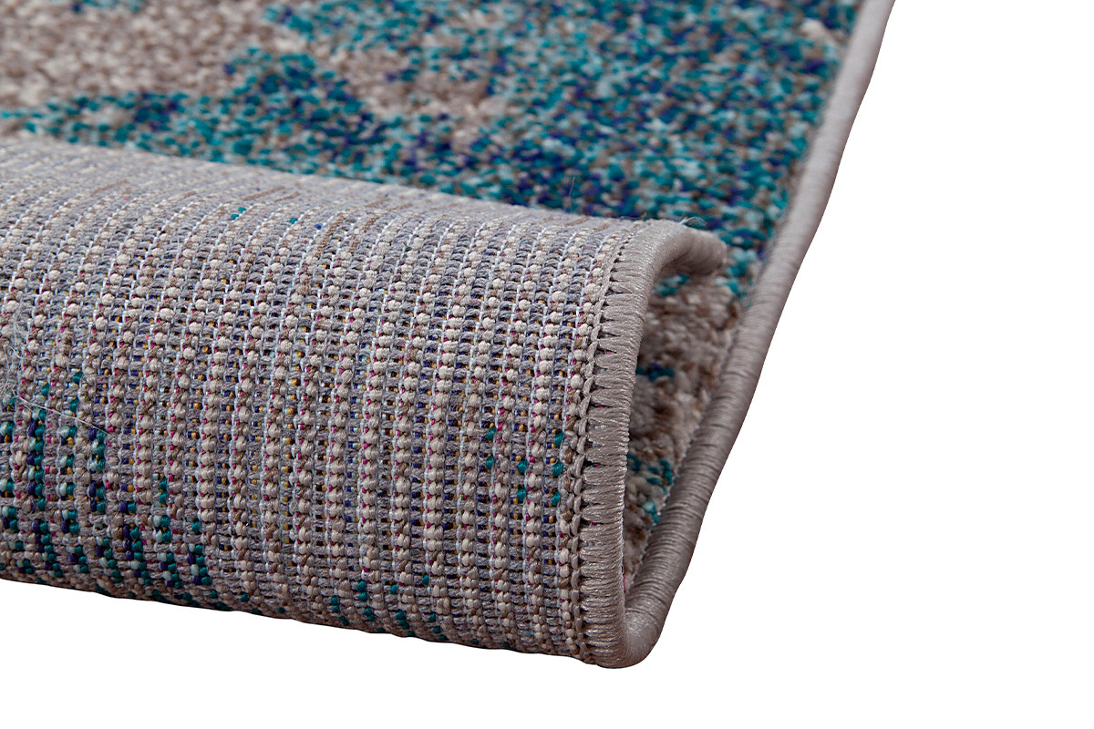 Tappeto rettangolare con motivo astratto blu 160 x 230 cm CAPS