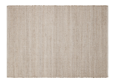 Tappeto rettangolare in juta e cotone tessuti beige 160 x 230 cm CAMAO