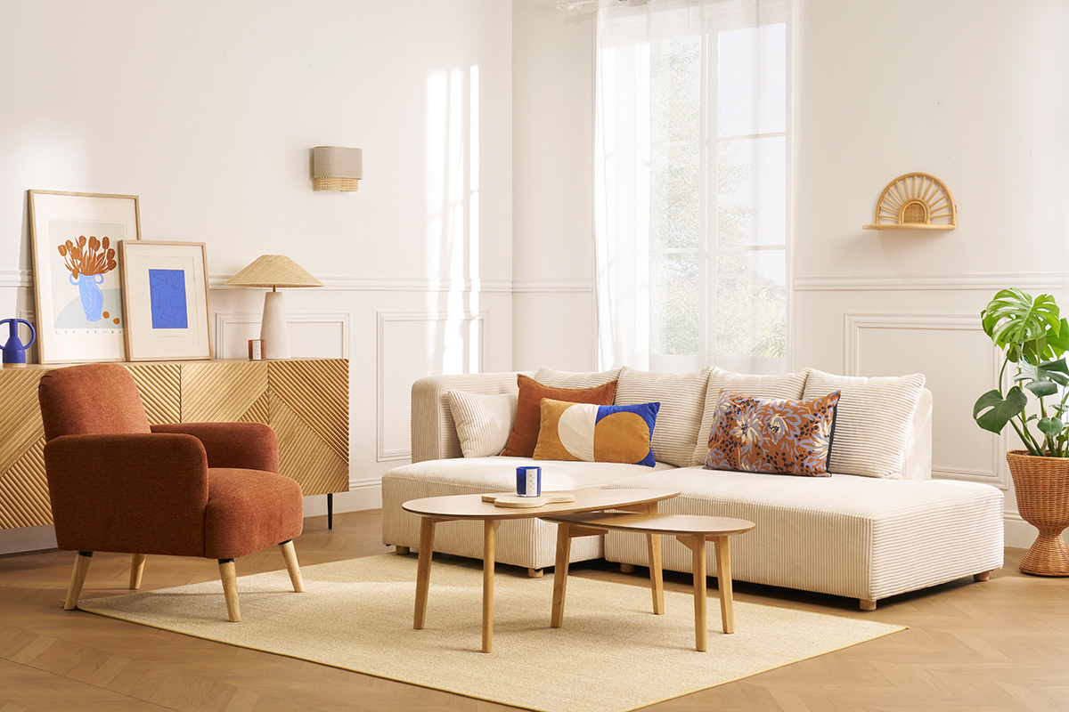 Tappeto rettangolare in sisal e juta 160 x 230 cm JOTA